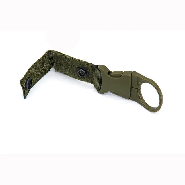 DRAGOWA Tactical suport nylon pentru sticlă cu carabinieră Oasis Turistic, negru