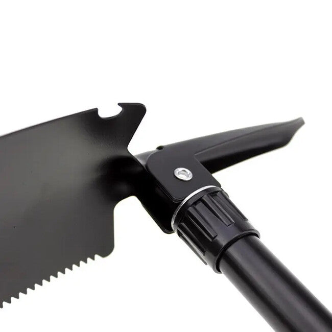 DRAGOWA Tactical Outdoor lopatuță multifuncțională pliabilă cu ciocan și husă Ember, negru