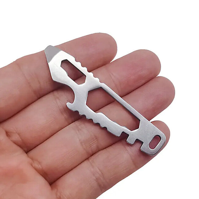 DRAGOWA Tactical multitool breloc, Sandstone, silver