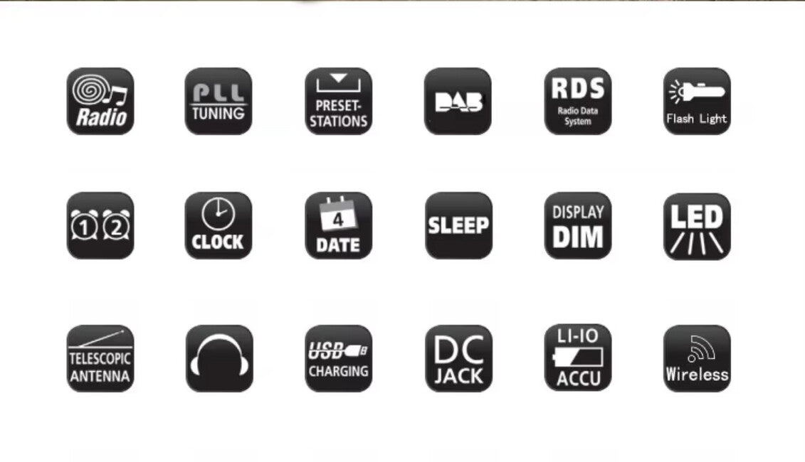 Liber Montis Sonus radio multifuncțional DAB/DAB+ FM cu Bluetooth 5.1 și funcție SOS