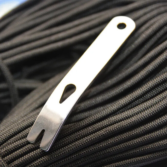 DRAGOWA Tactical Mini pry bar pe chei Otter briceag din oțel inoxidabil, silver