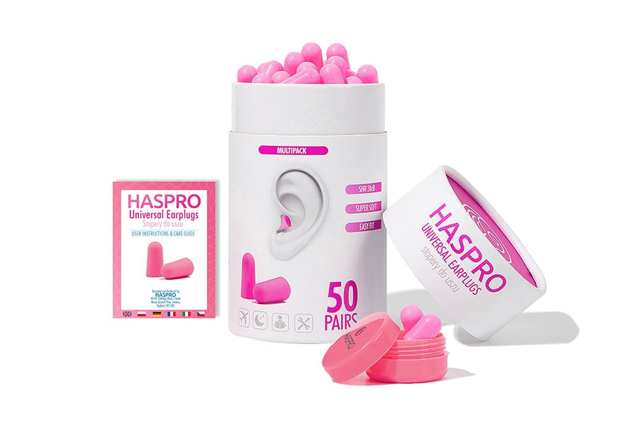 HASPRO TUBE50 dopuri pentru urechi, roz