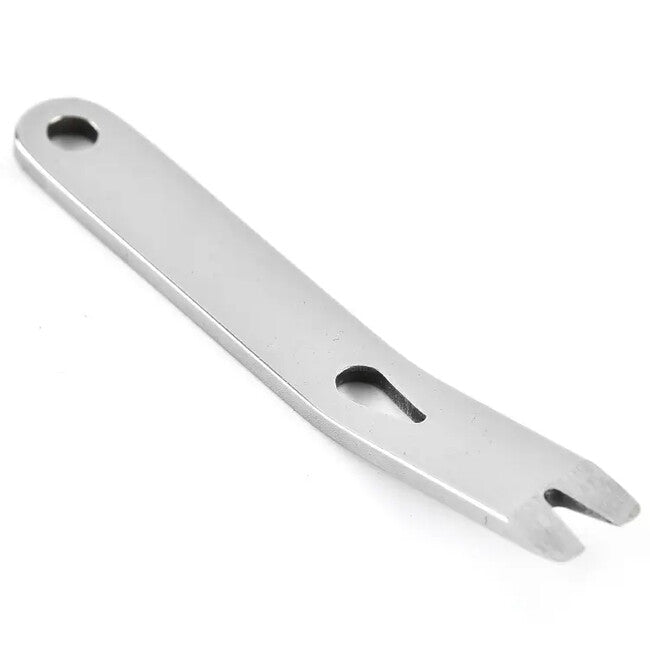 DRAGOWA Tactical Mini pry bar pe chei Otter briceag din oțel inoxidabil, silver