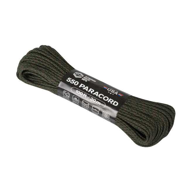 Helikon-Tex 550 Paracord cu modele de culori care se schimbă (100 picioare), Covert
