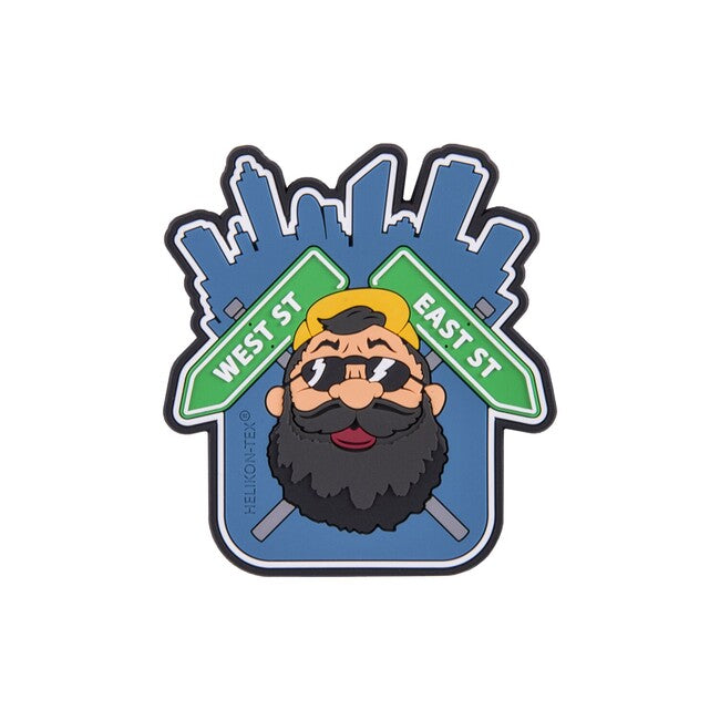 Helikon-Tex "Beardman URBAN" emblemă PVC, Blue