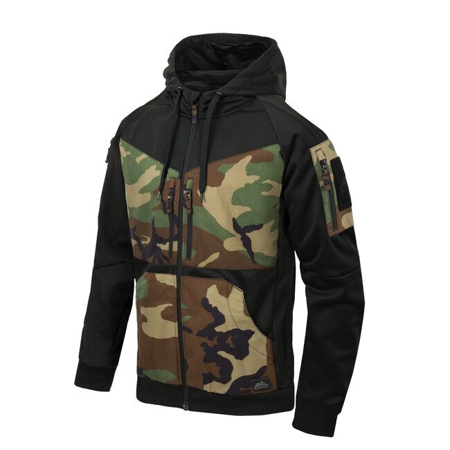 Helikon-Tex ROGUE HOODIE geacă, BLACK/US WOODLAND