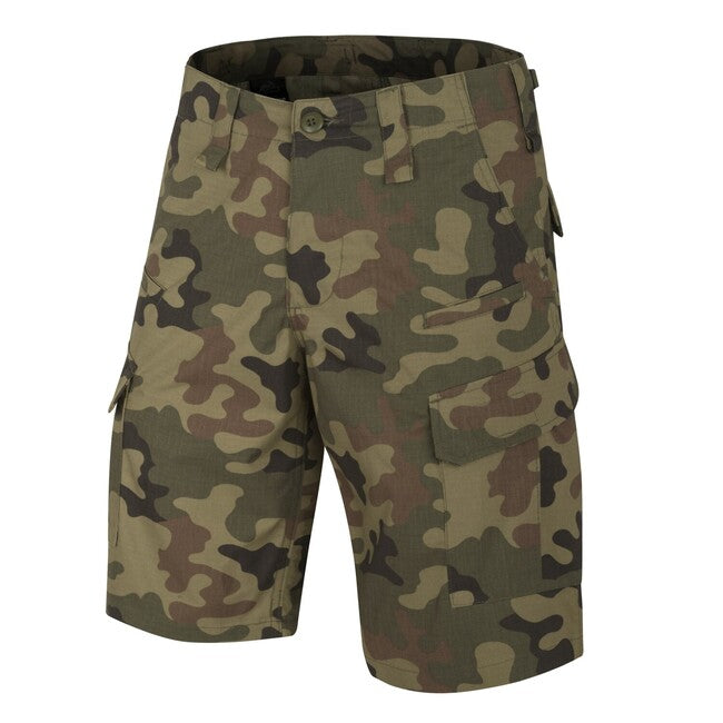Helikon-Tex CPU pantaloni scurți PolyCotton Ripstop, EN Woodland