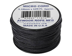 Helikon-Tex Micro Cord 125FT coardă parașută 37 metri, neagră