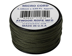 Helikon-Tex Micro Cord 125FT șireturi parașută, olive drab, 37,5 metri