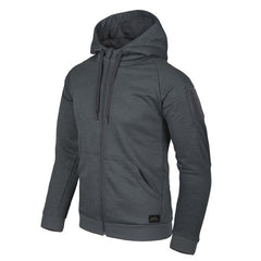 Helikon-Tex URBAN TACTICAL HOODIE hanorac cu glugă FullZip, Melange Black-Grey