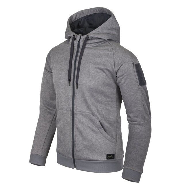 Helikon-Tex URBAN TACTICAL HOODIE hanorac FullZip, Melange Grey