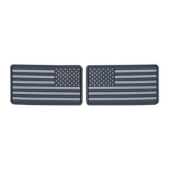 Helikon-Tex USA Large Flag emblemă PVC, Grey (set - 2buc.)