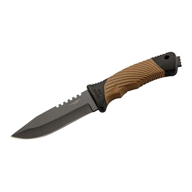 Herbertz cuțit de centură, 11,7 cm, plastic-cauciuc negru-maro