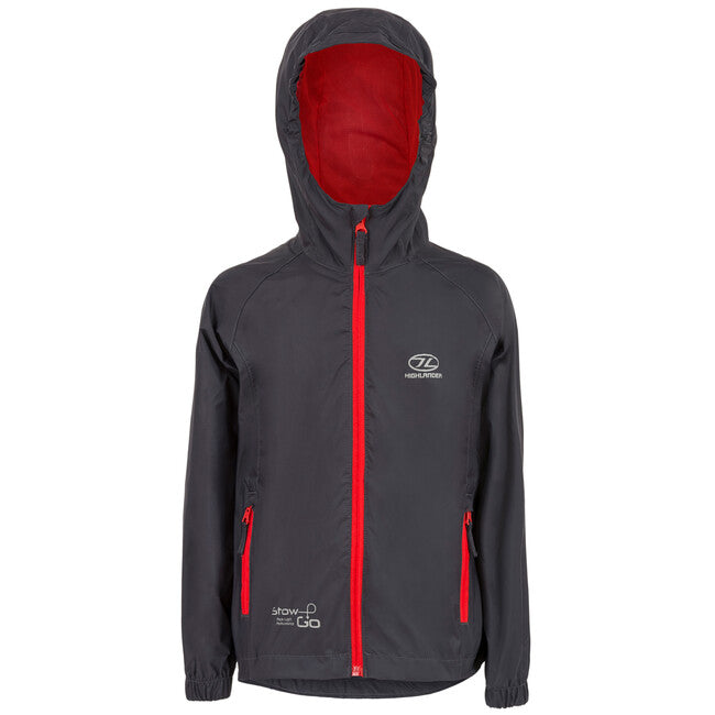 Highlander Stow and Go Kids pelerina de ploaie pentru copii, charcoal