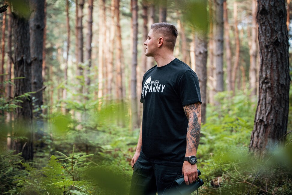 DRAGOWA Spartan army tricou scurt 160g/m2, alb