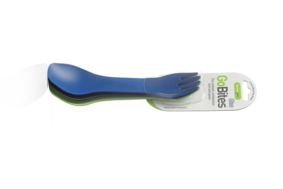 Humangear GoBites UNO tacâmuri 3 buc, albastre, gri, verzi