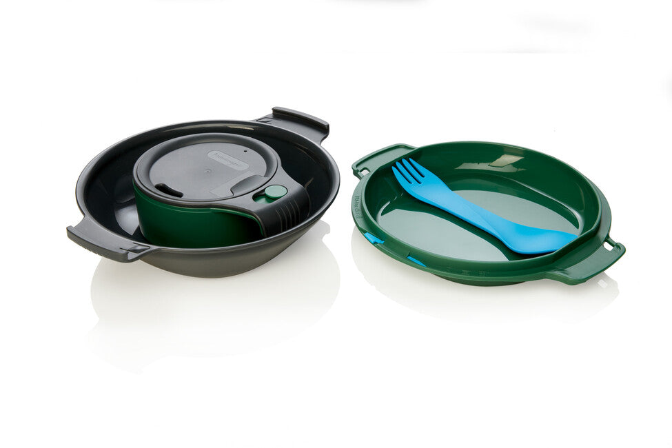 Humangear GoKit Deluxe cutie de prânz, cărbune-verde