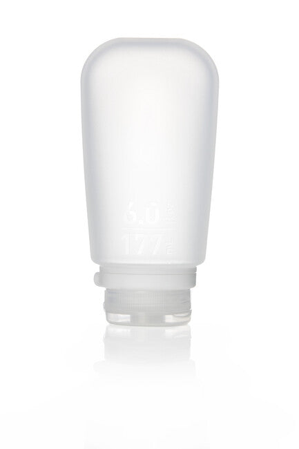 Humangear GoToob+ sticlă de călătorie din silicon/recipient, 177 ml, transparent