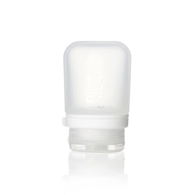 Humangear GoToob+ sticlă de călătorie din silicon/recipient, 53 ml, transparent