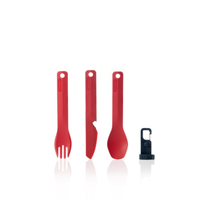 Humangear GoBites BIO tacâmuri C/F/L, roșii