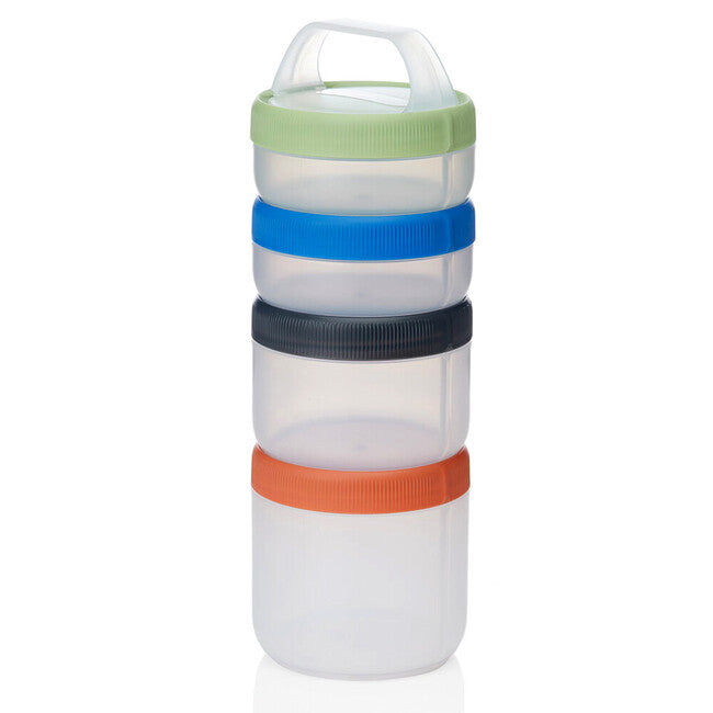 Humangear Stax Twist & Go L recipient modular, pachet de 4 buc