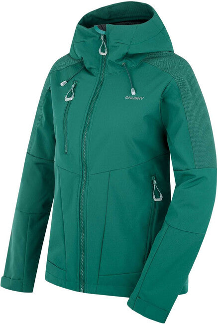 HUSKY Sevan geacă softshell pentru femei, verde închis