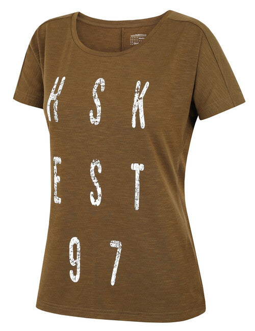 HUSKY Tingl tricou funcțional pentru femei, L, kaki închis
