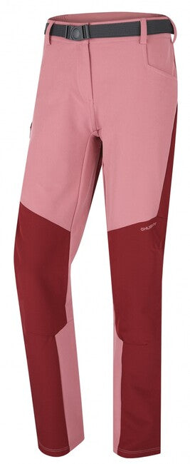 HUSKY Keiry pantaloni outdoor pentru femei, bordo/roz