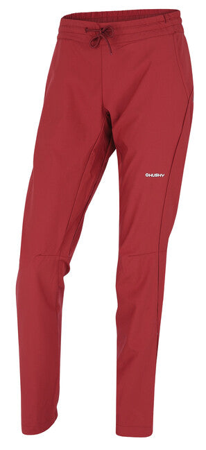 HUSKY Speedy Long pantaloni outdoor pentru femei, bordo închis