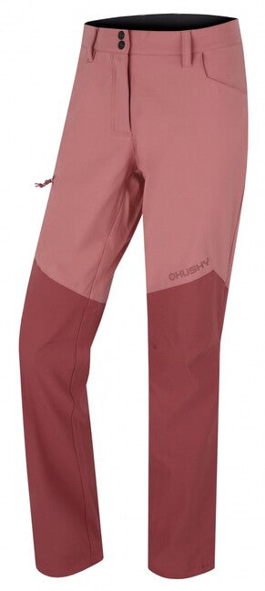 HUSKY Kavia pantaloni softshell pentru femei, bordo