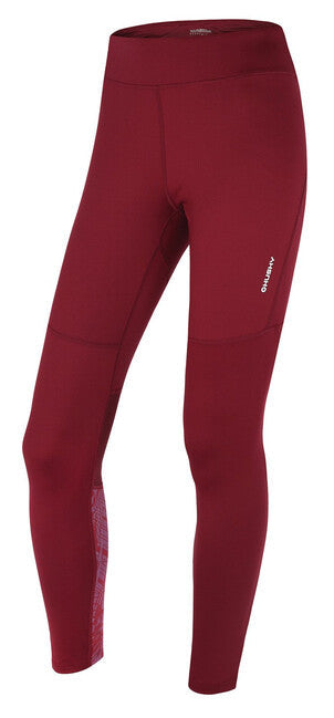 HUSKY Darby Long pantaloni de sport pentru femei, bordo închis