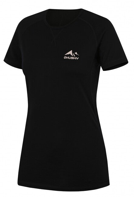 HUSKY Mersa tricou termo cu mânecă scurtă pentru femei, negru, L