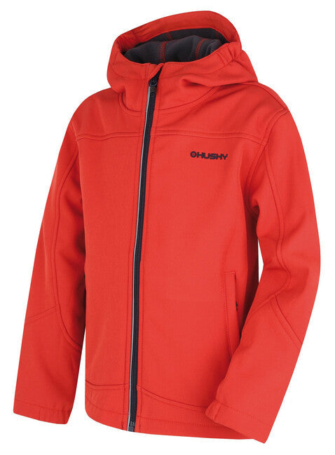 HUSKY Simbo K geacă softshell pentru copii, roșie