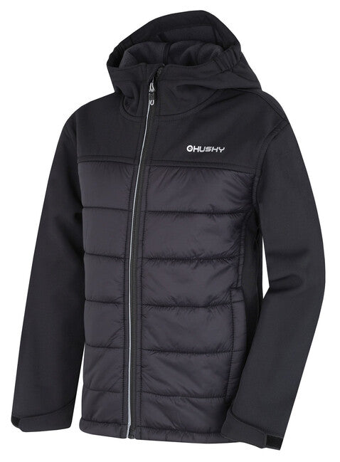 HUSKY Swany K geacă softshell căptuțită pentru copii, neagră