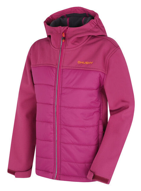 HUSKY Swany K geacă softshell căptuțită pentru copii, magenta închis