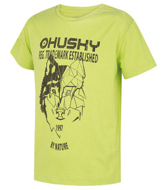 HUSKY Tash K tricou funcțional pentru copii, verde strălucitor