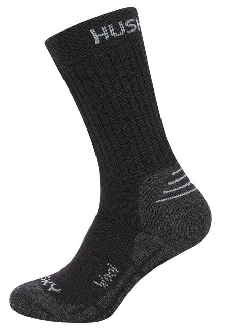 HUSKY All Wool șosete pentru copii, negre