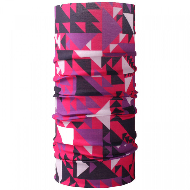 HUSKY Printemp bandană multifuncțională, pink triangle, UNI