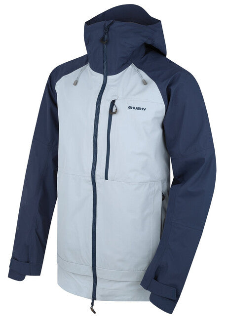 HUSKY Nanook M geacă hardshell pentru bărbați, albastru închis/gri deschis