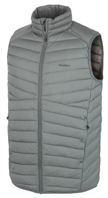 HUSKY Dresles vestă puf pentru bărbați, gri-verde deschis