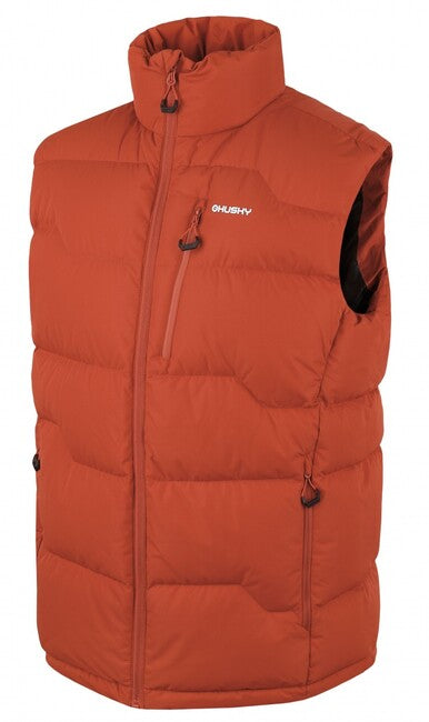 HUSKY Deep vestă cu fermoar pentru bărbați, portocalie închis