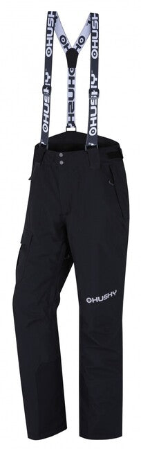 HUSKY Gili pantaloni de schi pentru bărbați, negri
