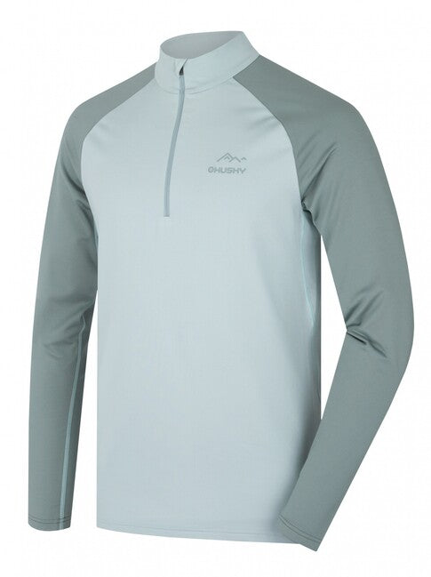 HUSKY Tromi Zip tricou termic pentru bărbați cu fermoar, faded green
