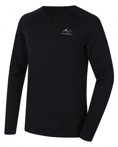 HUSKY Merow tricou termic cu mânecă lungă pentru bărbați, negru, M