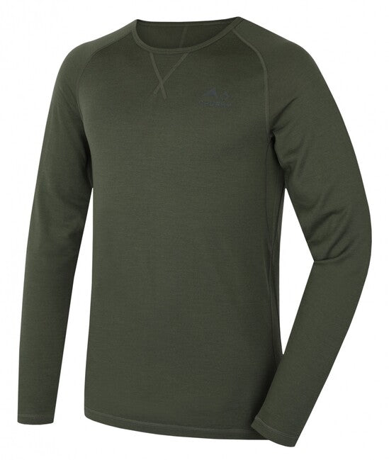 HUSKY Merow tricou termic cu mânecă lungă pentru bărbați, verde