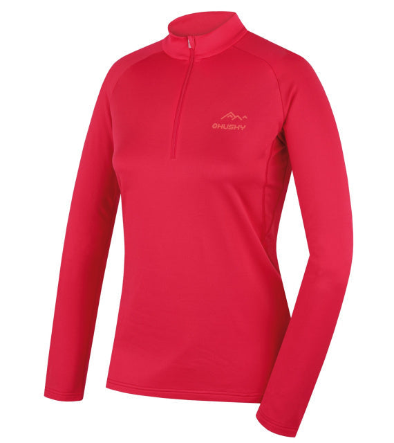 HUSKY Active Winter Tricou din îmbrăcăminte termică cu mânecă lungă TROMI ZIPS, roz, L