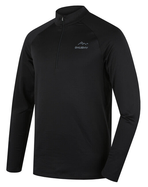 HUSKY Active Winter îmbrăcăminte termică tricou mânecă lungă trei fermoar, neagră, M