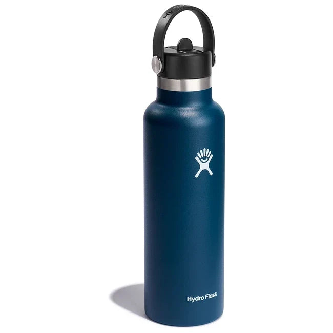 Hydro Flask Standard Flex Straw Cap termocană cu pai 621 ml OZ, indigo