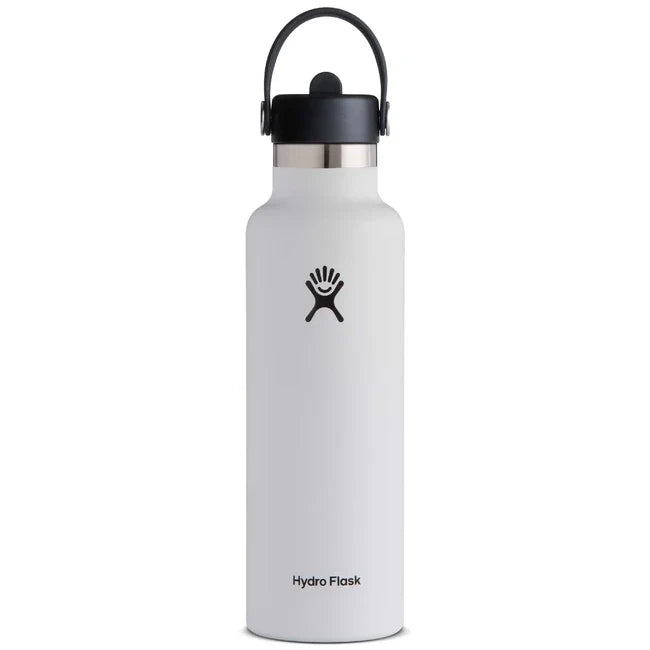 Hydro Flask Standard Flex Straw Cap termocană cu pai OZ, alb, 621 ml