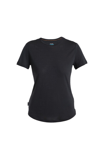 Icebreaker 125 Cool Lite Sphere III Merino tricou pentru femei cu mânecă scurtă, negru